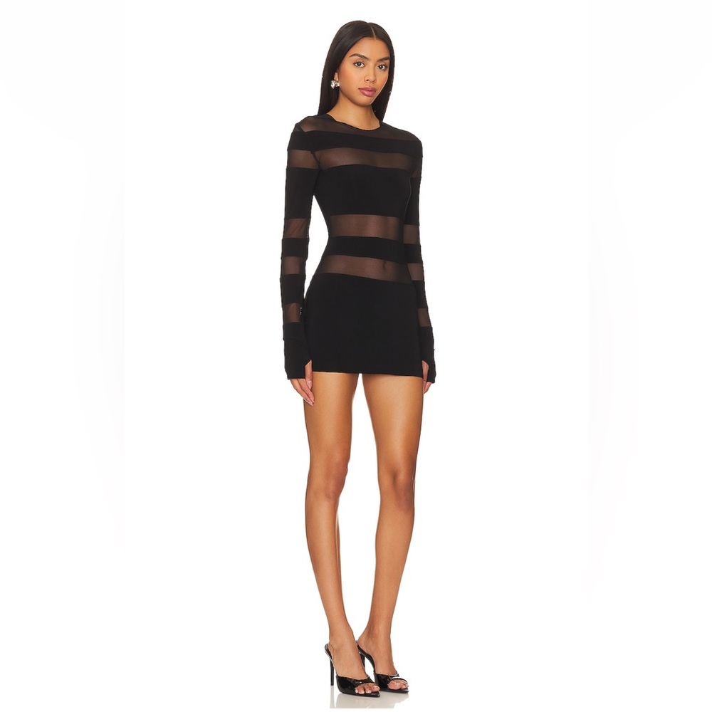 Norma Kamali Mini sheer dress.